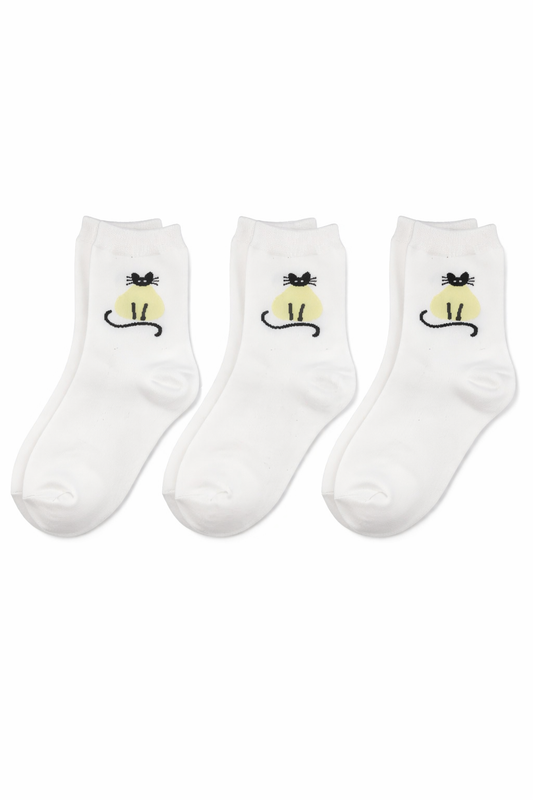 Pack 3 Calcetines mujer NW Crew Diseño Exclusivo Cómodos y Resistentes
