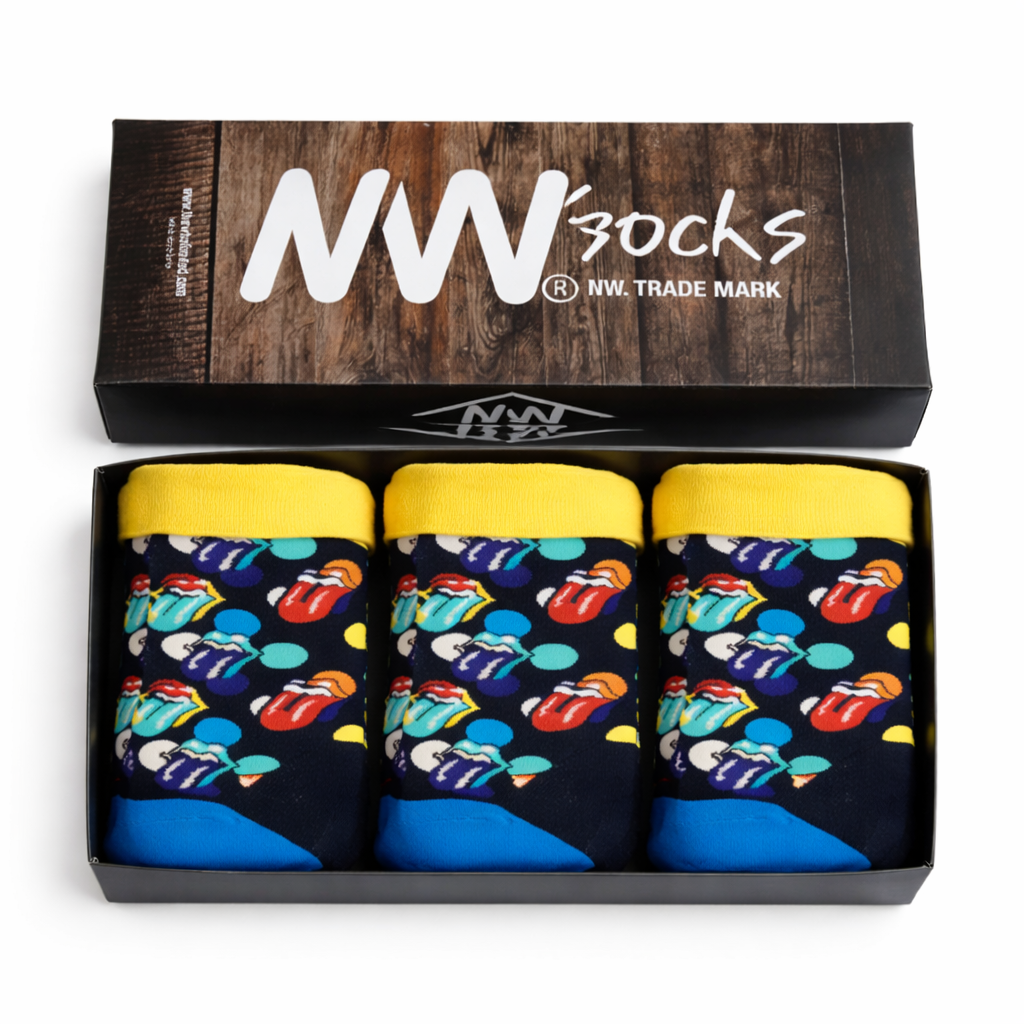 Pack 3 Calcetines con diseño NW modelo crew