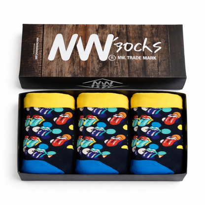 Pack 3 Calcetines con diseño NW modelo crew