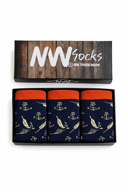 Pack 3 Calcetines con diseño NW modelo crew Cómodos