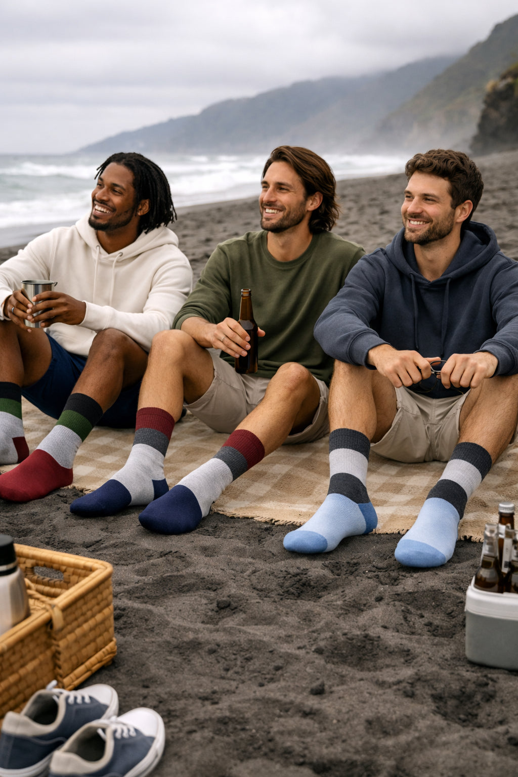 Pack 3 Calcetines Hombre NW Crew  Diseño Exclusivo Cómodos y Resistentes