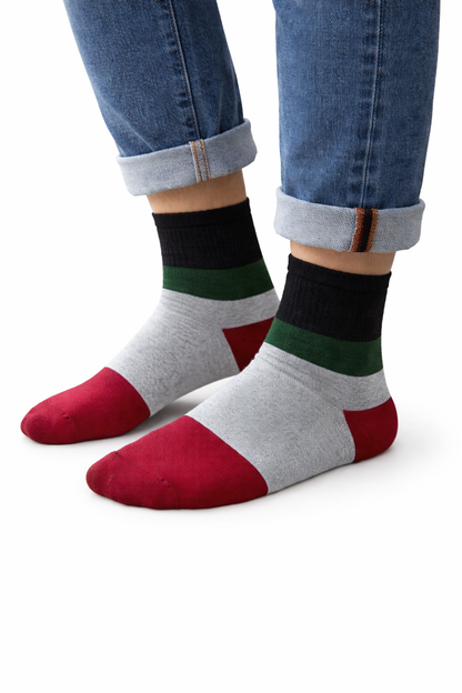 Pack 3 Calcetines Hombre NW Crew  Diseño Exclusivo Cómodos y Resistentes