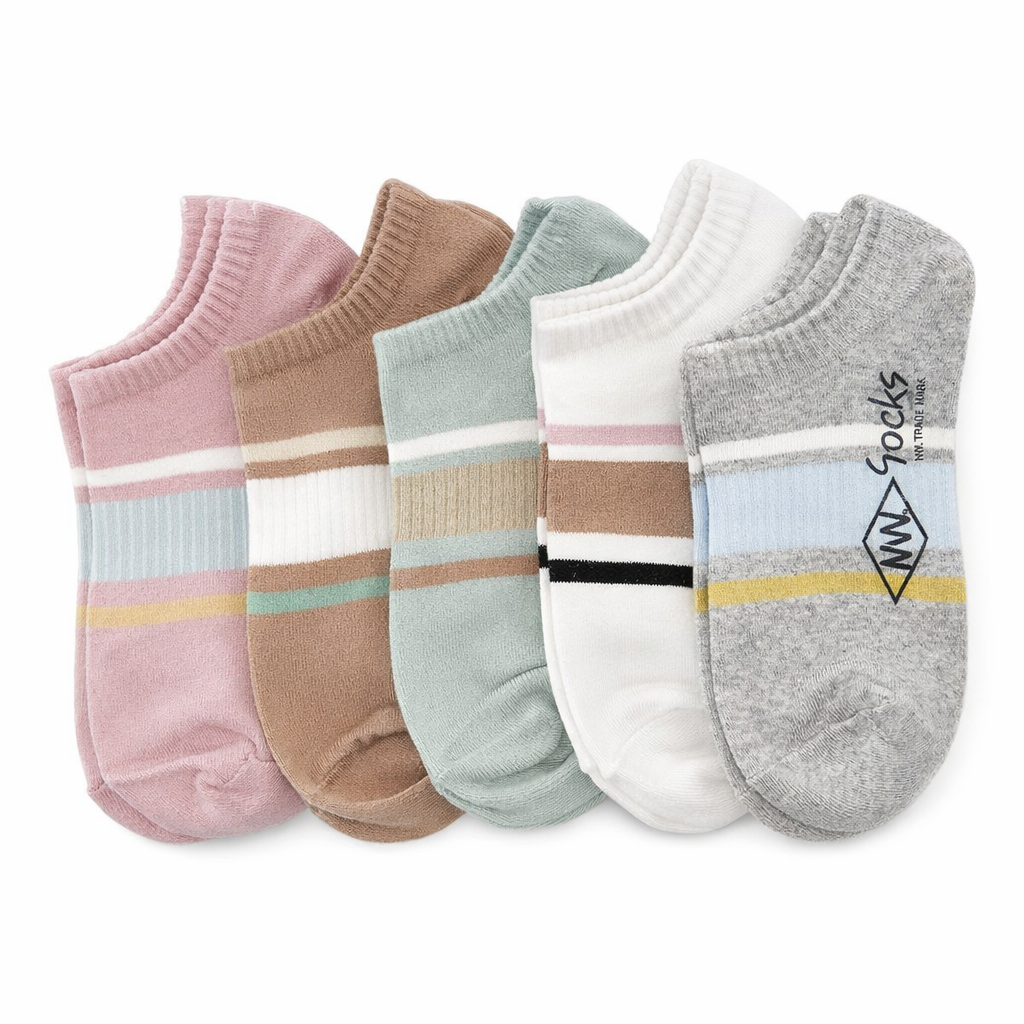 Pack 5 Calcetines Tobillo Unisex Diseño NW Confort Diario
