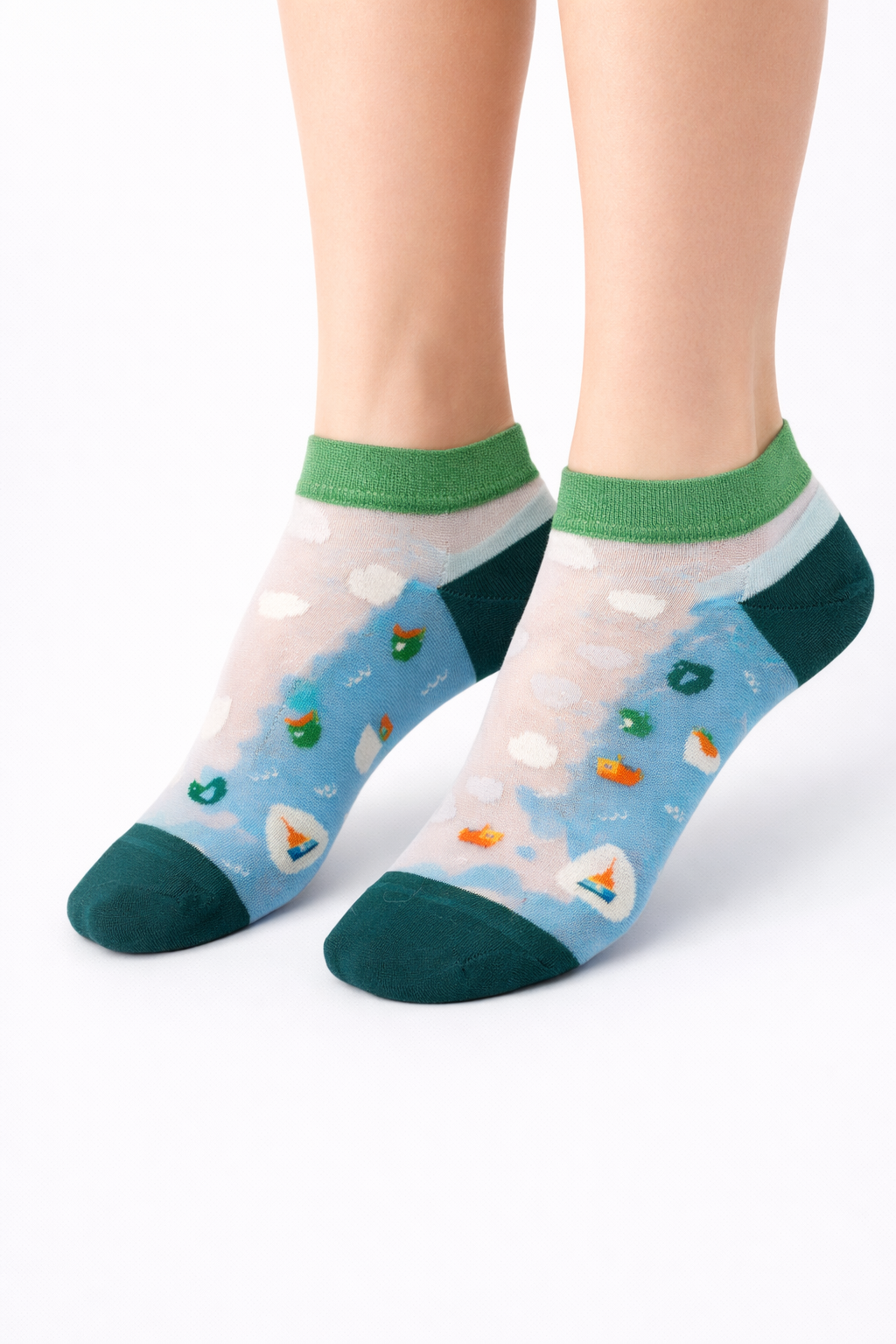 Pack 5 Calcetines Tobillos y Transparentes Mujer Diseño NW Confort Diario