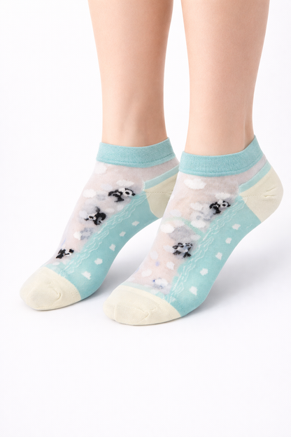 Pack 5 Calcetines Tobillos y Transparentes Mujer Diseño NW Confort Diario