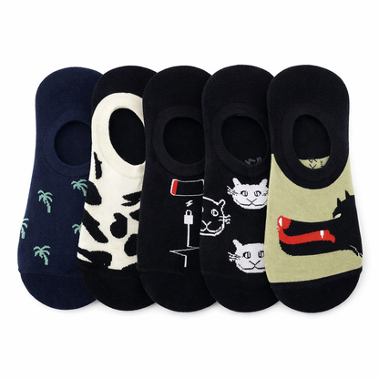 Pack 5 Calcetines Invisibles Mujer Diseño NW Confort Diario