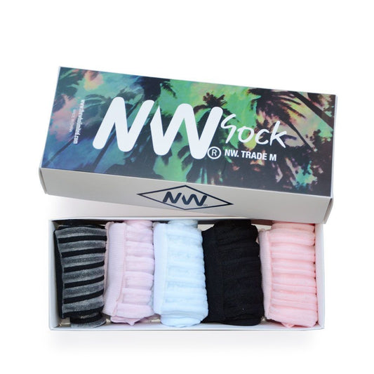 Pack 5 Calcetines Crew Mujer Transparentes Diseño NW Confort Diario
