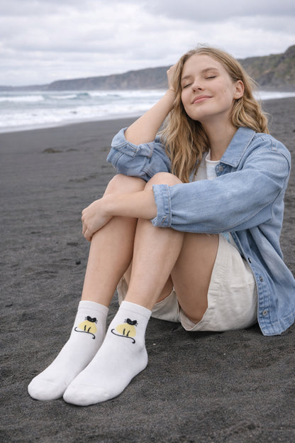 Pack 3 Calcetines mujer NW Crew Diseño Exclusivo Cómodos y Resistentes